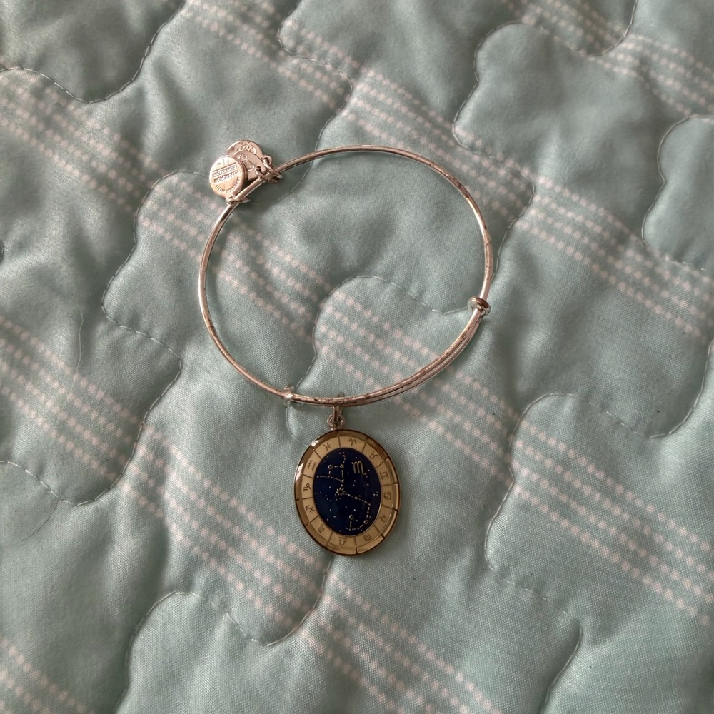 Alex & Ani Scorpio Silver Bangle